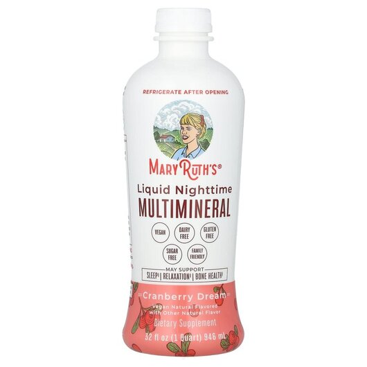 Основне фото товару Liquid Nighttime Multimineral Cranberry Dream, Мультивітаміни, 94