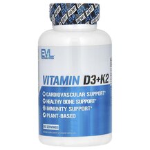 Вітаміни D3 K2 Vitamin D3 + K2 60 EVLution Nutrition Вітаміни D3 K2 Vitamin D3 + K2 60 EVLution Nutrition