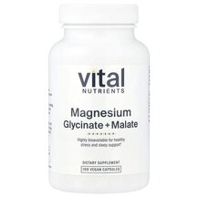 Магній Magnesium 120 mg Vital Nutrients 100 капсул Магній Magnesium 120 mg Vital Nutrients 100 капсул