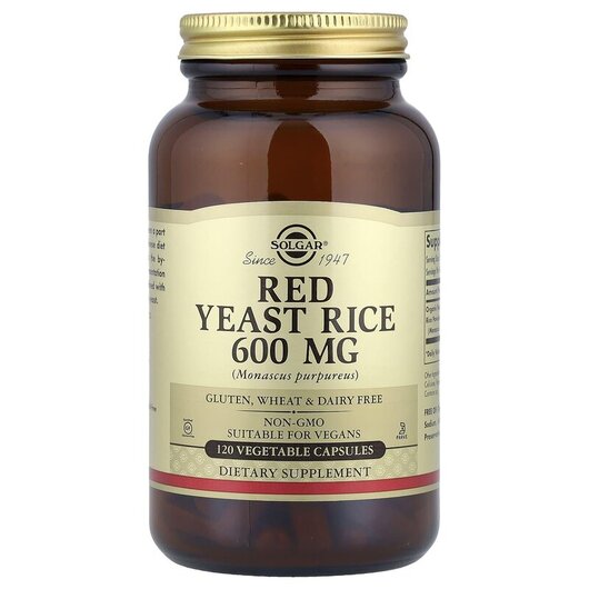 Основное фото товара Red Yeast Rice 600 mg Основное фото товара Красный дрожжевой рис 600 мг, Red Yeast Rice 600 mg, 120 капсул