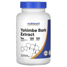 Yohimbe Bark Extract 9 mg Йохимбе Nutricost 120 капсул Yohimbe Bark Extract 9 mg Йохимбе Nutricost 120 капсул