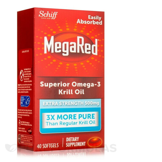 Основне фото товару MegaRed Superior Omega-3 Krill Oil 500 mg Extra Strength, Омега 3