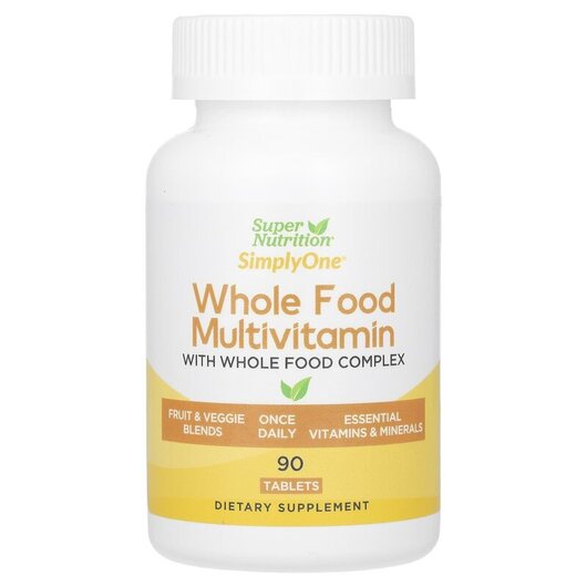 Основное фото товара SimplyOne Whole Food Multivitamin Основное фото товара Мультивитамины, SimplyOne Whole Food Multivitamin, 90 таблеток