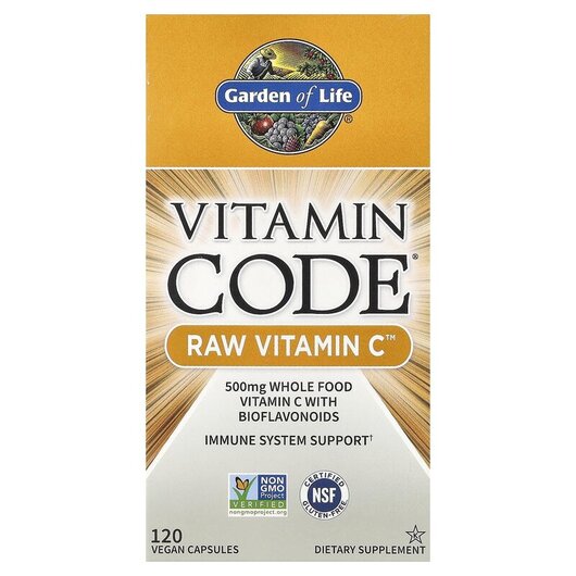Основне фото товару Vitamin Code RAW Vitamin C Основне фото товару Vitamin Code RAW Vitamin C, Vitamin Code Сирий вітамін C, 120 кап