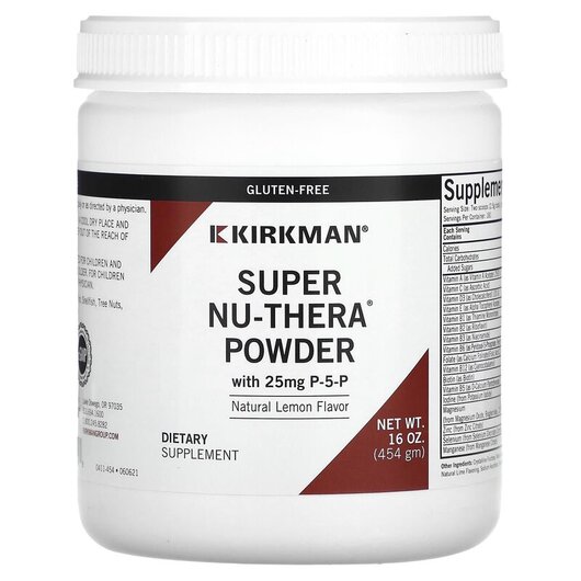 Основное фото товара Мультивитамины, Super Nu-Thera Powder with P-5-P Natural Lemon, 4