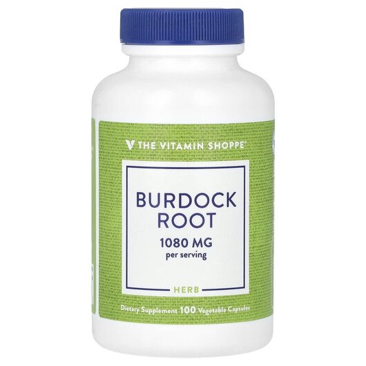 Основне фото товару TheVitaminShoppe, Burdock Root 1080 mg, Лопух, 100 капсул