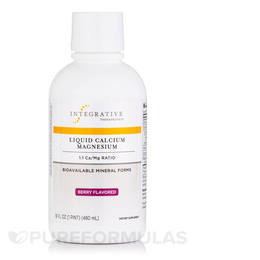 Основне фото товару Liquid Calcium Magnesium 1:1 Berry Flavored, Кальцій Магній, 480 