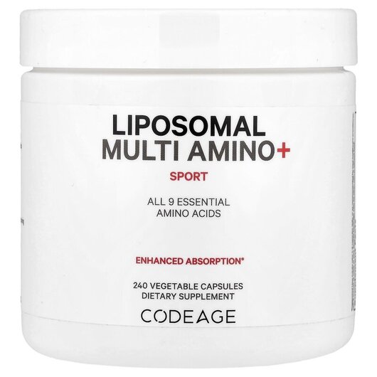 Основное фото товара CodeAge, Аминокислоты, Liposomal Multi Amino+ Sport, 240 капсул