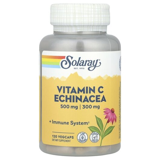Основное фото товара Витамин C с Эхинацеей 500 мг, Vitamin C Echinacea 500 mg, 120 кон