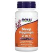 Фото товара NOW Foods, Мелатонин, Sleep Regimen 3-in-1, 90 капсул