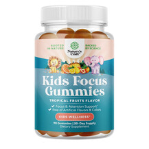 Kids Focus Gummies Tropical Fruit Flavor Поддержка мозга Kids Focus Gummies Tropical Fruit Flavor Поддержка мозга