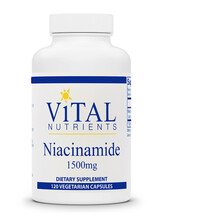 Niacinamide 1500 mg Ниацинамид Vital Nutrients 120 капсул