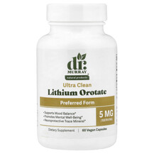 Lithium Orotate 5 mg Литий Dr. Murray's 60 капсул