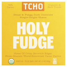 Чорний шоколад Holy Fudge Dark Chocolate 75% Cacao TCHO Чорний шоколад Holy Fudge Dark Chocolate 75% Cacao TCHO