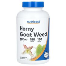 Horny Goat Weed 600 mg Горянка Nutricost 180 капсул Horny Goat Weed 600 mg Горянка Nutricost 180 капсул