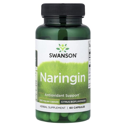 Основне фото товару Swanson, Naringin 500 mg, Антиоксиданти, 60 капсул