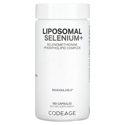 Основное фото товара Liposomal Selenium Основное фото товара CodeAge, Селен, Liposomal Selenium, 180 капсул