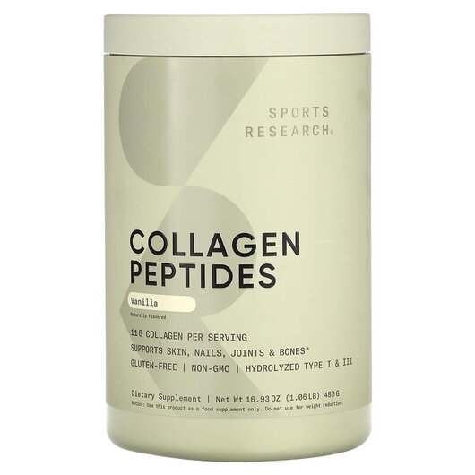 Основное фото товара Collagen Peptides Vanilla Основное фото товара Коллагеновые пептиды, Collagen Peptides Vanilla, 480 г