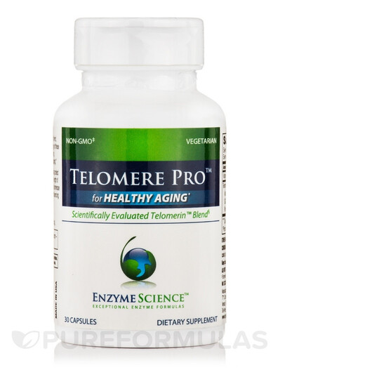 Основне фото товару Enzyme Science, Telomere Pro, Клітинне здоров'я, 30 капсул