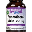 Фото товара Витамин B5 Пантотеновая кислота, Pantothenic Acid, 60 капсул