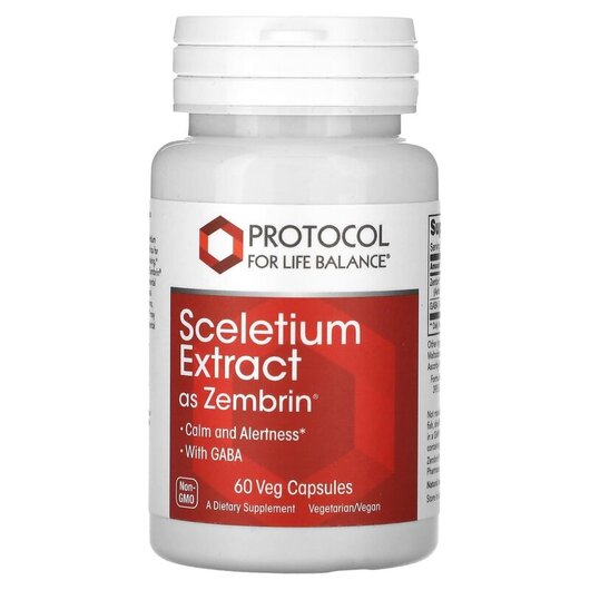 Основне фото товару Protocol for Life Balance, Sceletium Extract, Канна, 60 капсул