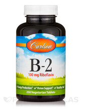 B-2 Riboflavin 100 mg Витамин B2 Рибофлавин Carlson B-2 Riboflavin 100 mg Витамин B2 Рибофлавин Carlson