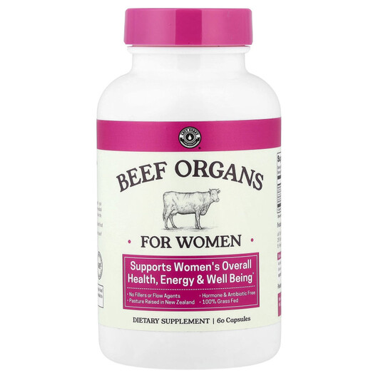 Основне фото товару Beef Organs For Women, Вітаміни для жінок, 60 капсул