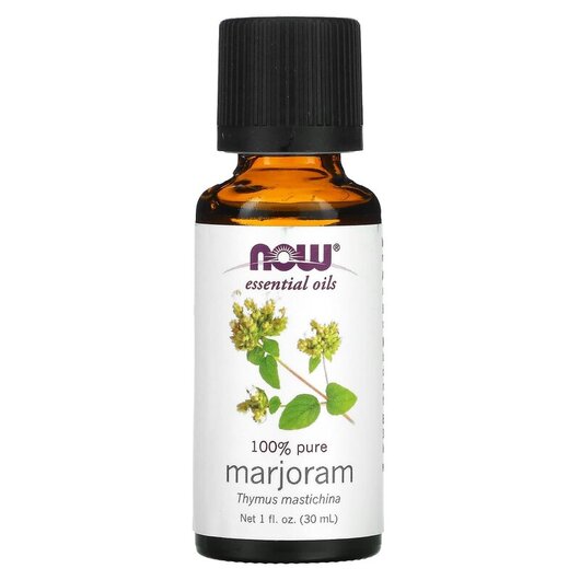 Основное фото товара NOW Foods, Эфирное масло, Pure Essential Oil Marjoram Oil, 30 мл