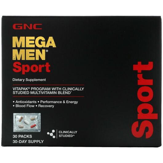 Основное фото товара Mega Men Sport Multivitamin Основное фото товара GNC, Витамины Мега Мен, Mega Men Sport Multivitamin, 30 шт