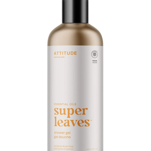 Основне фото товару Super Leaves | Essential Oils: Shower Gel Petitgrain & Jasmine Основне фото товару Super Leaves | Essential Oils: Shower Gel Petitgrain, Гель для ду