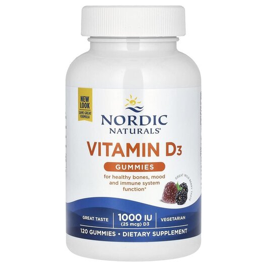Основное фото товара Vitamin D3 Gummies Wild Berry 1000 IU Основное фото товара Витамин D3, Vitamin D3 Gummies Wild Berry 1000 IU, 120 таблеток
