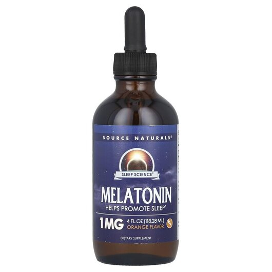 Основное фото товара Melatonin Liquid Sublingual Natural Orange Flavor, Мелатонин, 118