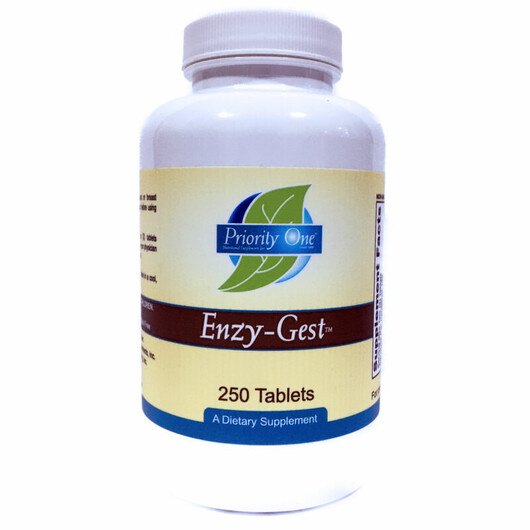 Основне фото товару Priority One, Enzy-Gest, Ферменти, 250 таблеток