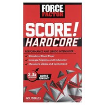 SCORE! Hardcore Поддержка Либидо Force Factor 120 таблеток