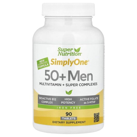 Основное фото товара Simply One Men's 50+ Multivitamin with Super Adaptogens, Жел