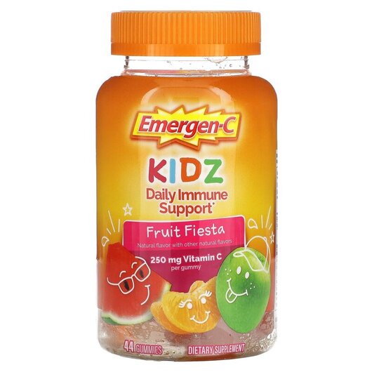 Основне фото товару Kids Daily Immune Support Fruit Fiesta, Підтримка імунітету, 44 т