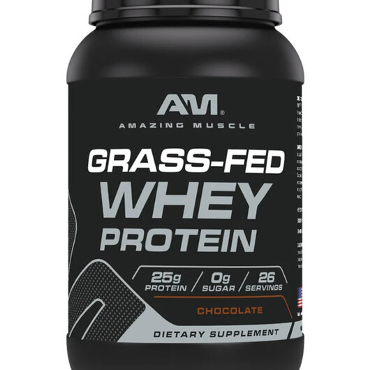 Основне фото товару Amazing Muscle Grass-Fed Whey Protein Chocolate Flavor Основне фото товару Amazing Muscle Grass-Fed Whey Protein Chocolate Flavor, Протеїн,