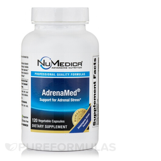 Основне фото товару AdrenaMed Основне фото товару NuMedica, AdrenaMed, Підтримка наднирників, 120 капсул
