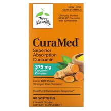 CuraMed 375 mg Куркумин 375 мг Terry Naturally 60 капсул