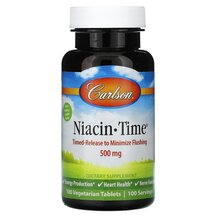 Вітамін B3 Ніацин Niacin-Time 500 mg Carlson 100 таблеток Вітамін B3 Ніацин Niacin-Time 500 mg Carlson 100 таблеток