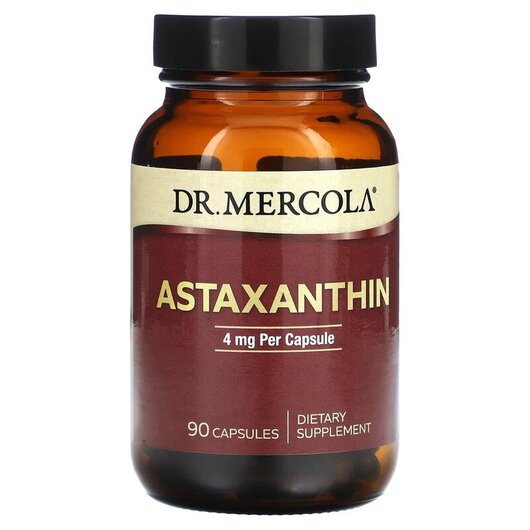 Основное фото товара Dr. Mercola, Астаксантин, Astaxanthin 4 mg, 90 капсул