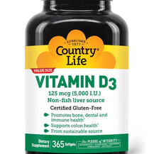 Vitamin D3 Витамин D3 Country Life 365 капсул