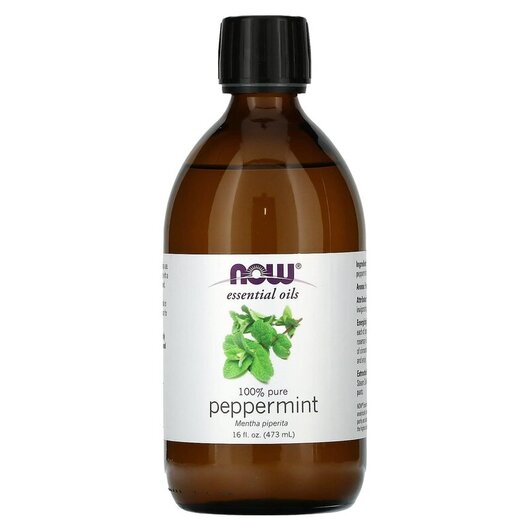 Основное фото товара Pure Essential Oil Peppermint Основное фото товара NOW Foods, Эфирное масло, Pure Essential Oil Peppermint, 473 мл
