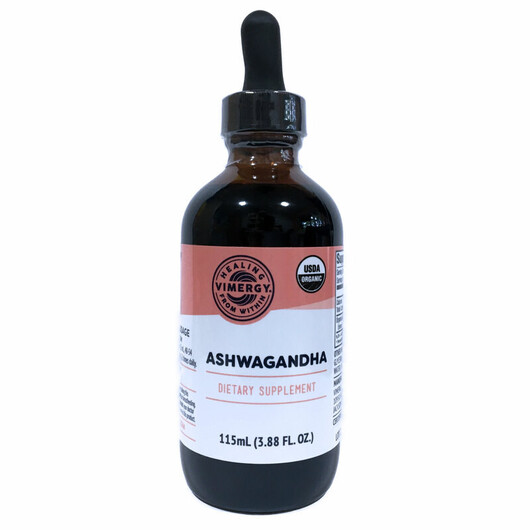 Основное фото товара Organic Ashwagandha 10:1 Основное фото товара Vimergy, Ашваганда, Ashwagandha, 115 мл