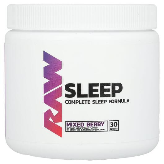 Основне фото товару Sleep Mixed Berry Основне фото товару Raw Nutrition, Sleep Mixed Berry, Підтримка сну, 150 г