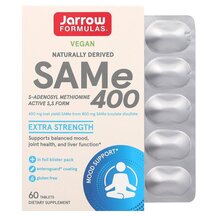 SAM-e 400 S-аденозил-L-метионин 400 мг Jarrow Formulas SAM-e 400 S-аденозил-L-метионин 400 мг Jarrow Formulas