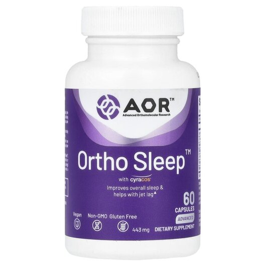 Основное фото товара Ortho Sleep with Cyracos Основное фото товара AOR, Поддержка здорового сна, Ortho Sleep with Cyracos, 60 капсул