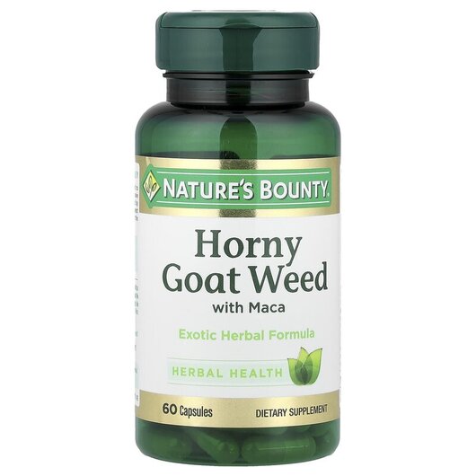 Основное фото товара Horny Goat Weed with Maca Основное фото товара Nature's Bounty, Горянка и Мака, Horny Goat Weed with Maca,