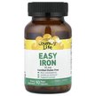 Фото товару Easy Iron 25 mg Фото товару Country Life, Easy Iron 25 mg, Залізо, 90 капсул