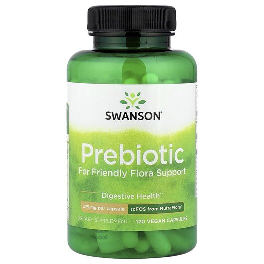 Основное фото товара Пребиотики, Prebiotic for Friendly Flora Support 375 mg, 120 капс